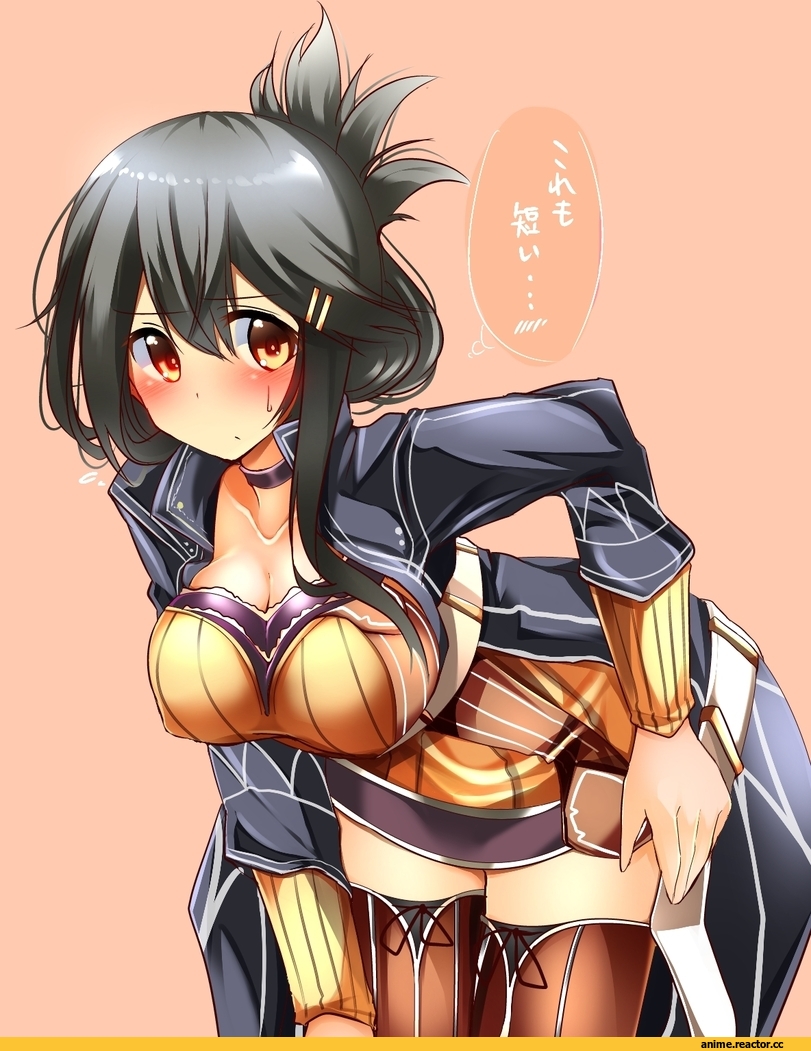 Tsukui Kachou, Anime Art, Haruna (Kantai Collection), Kantai Collection, sen no kiseki, eiyuu densetsu, crossover, в комментариях еще одна, Anime