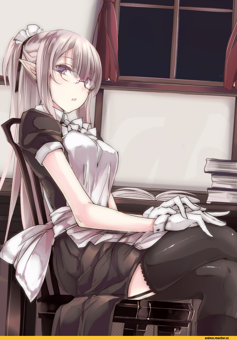 Touma Kisa, Anime Art, Anime Original, Maid, Megane, Anime