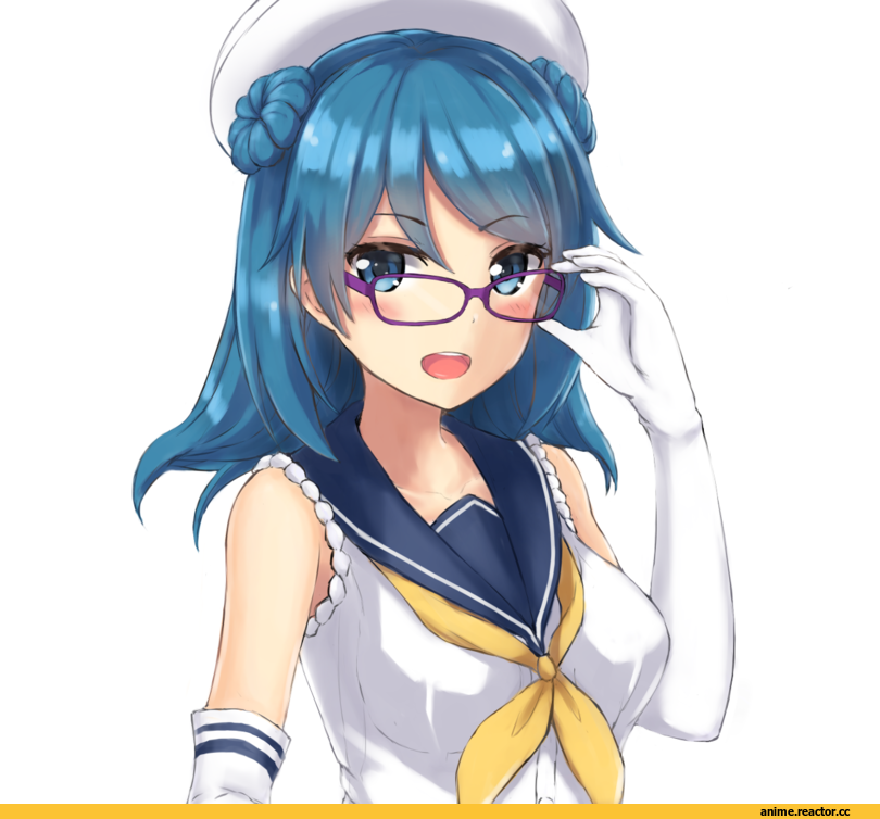 Urakaze, Kantai Collection, Monoku, Megane, Anime