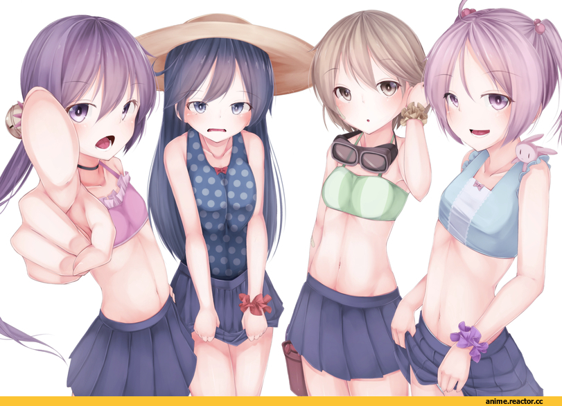 Waterdog, Akebono, Kantai Collection, Oboro (Kantai Collection), Sazanami (Kantai Collection), Ushio (Kantai Collection), Anime