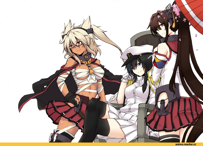 Female Admiral (Kantai Collection), Kantai Collection, Yamato (Kantai Collection), Musashi (Kantai Collection), Anime