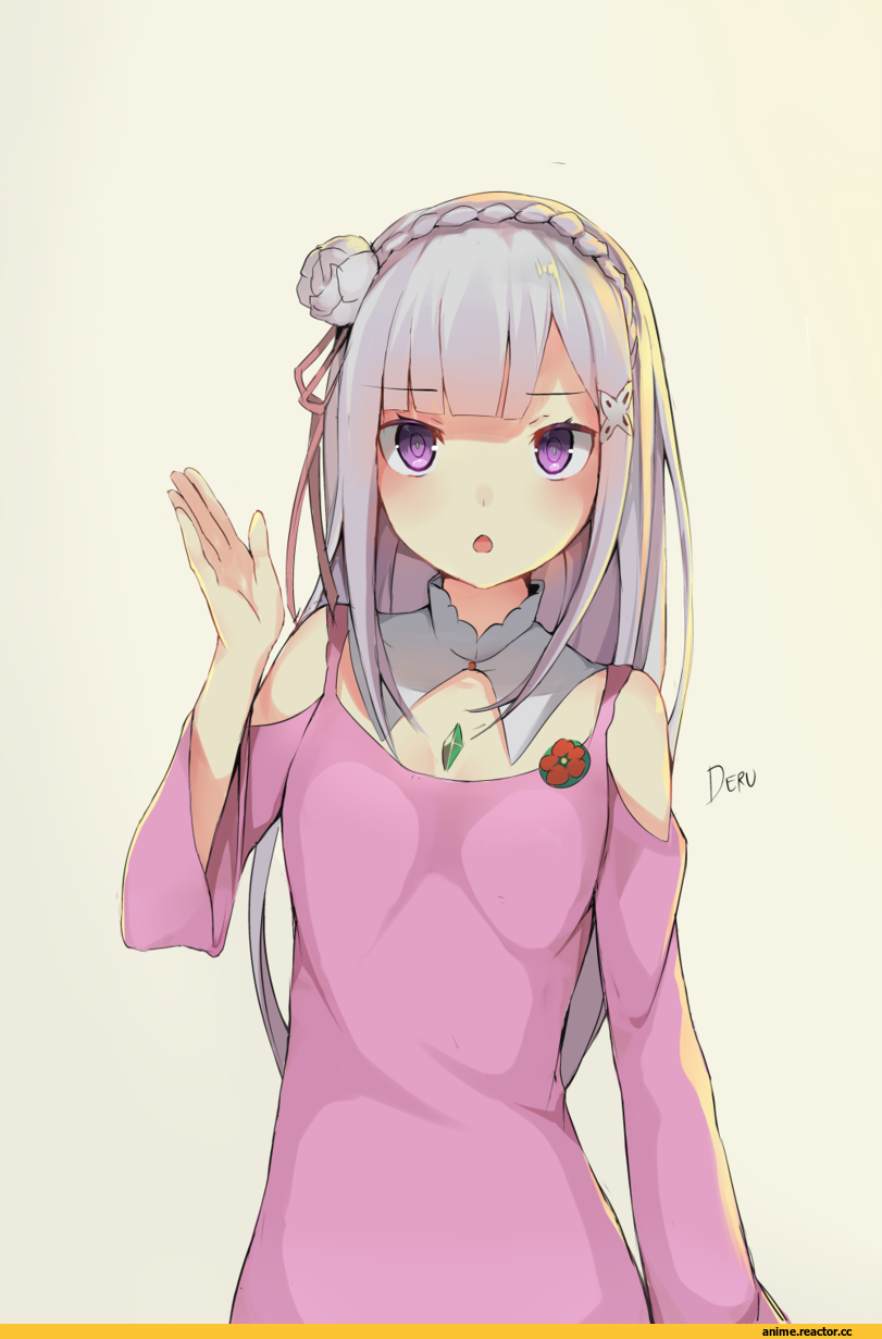 Re Zero Kara Hajimeru Isekai Seikatsu, Emilia (re zero), deru06, Anime Art, Anime