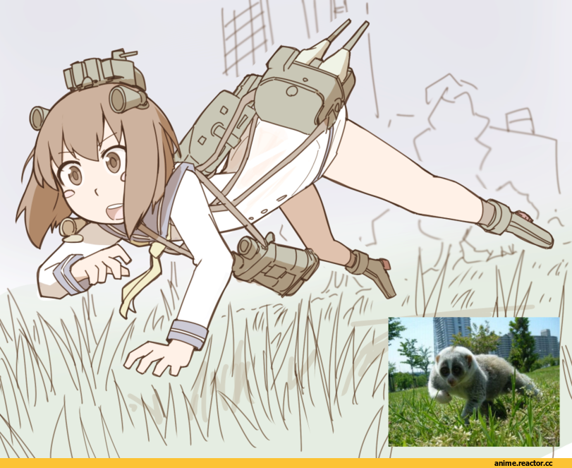 Yuubari, Kantai Collection, yano toshinori, chini, Anime