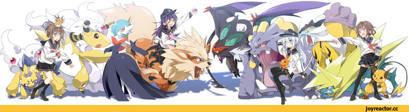 Pokémon, Akatsuki, Hibiki (Kantai Collection), Ikazuchi, Inazuma (Kantai Collection), Arcanine, Espeon, Raichu, Torchic, MTU (orewamuzituda), Anime, фэндомы, Kantai Collection, Gardevoir, mega manectric, exploud, manectric, galvantula, mega ampharos, dedenne, Noivern, Raikou, Mega Gardevoir, Ampharos
