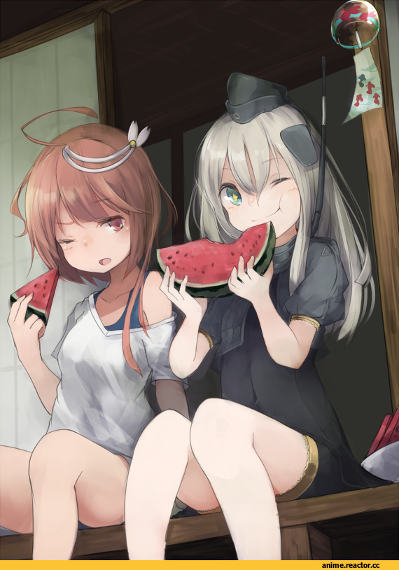 i-58 (kantai collection), Kantai Collection, U-511 (Kantai Collection), roll okashi, Anime