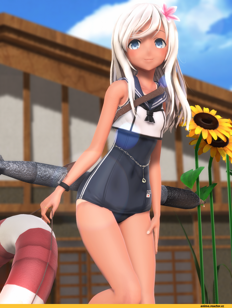 Kantai Collection, Ro-500 (Kantai Collection), 3D, Anime