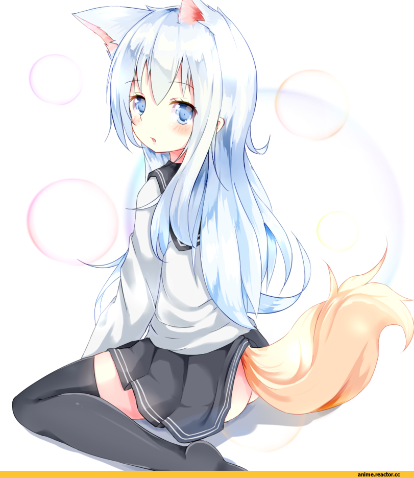 hibiki, Kantai Collection, Kitsune, Animal Ears, Anime