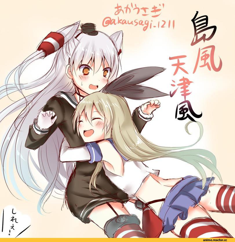 akausagi, shimakaze (kantai collection), Kantai Collection, Amatsukaze (Kantai Collection), Anime