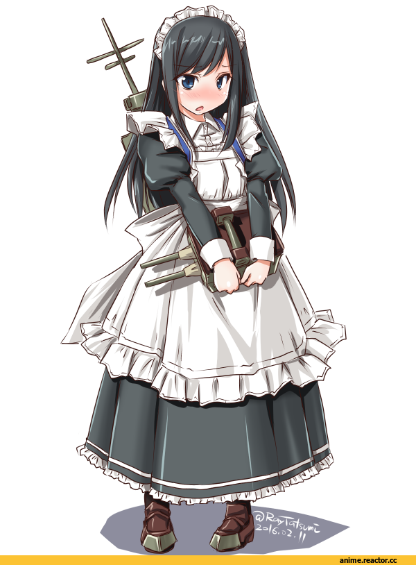 tatsumi rei, Maid, Asashio, Kantai Collection, удалённое, Anime