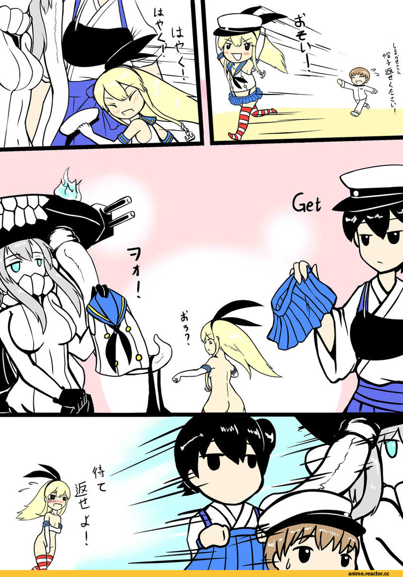 Admiral (Kantai Collection), Kantai Collection, Wo-Class Aircraft Carrier , Kaga (Kantai Collection), shimakaze (kantai collection), Кантай комиксы, Anime Комиксы, htpxr, Anime