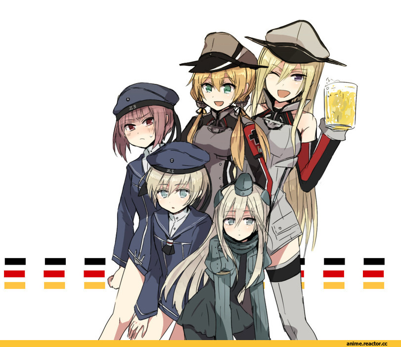 Annin Musou, Bismarck (Kantai Collection), Kantai Collection, Z1 Leberecht Maass (Kantai Collection), Z3 Max Schultz (Kantai Collection), Prinz Eugen (Kantai Collection), U-511 (Kantai Collection), Anime