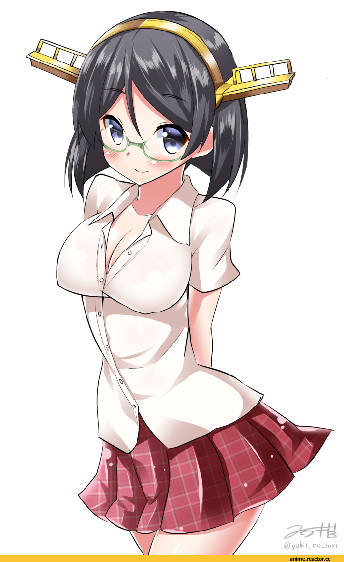 Kirishima (Kantai Collection), Kantai Collection, yuki no iori, Megane, Anime