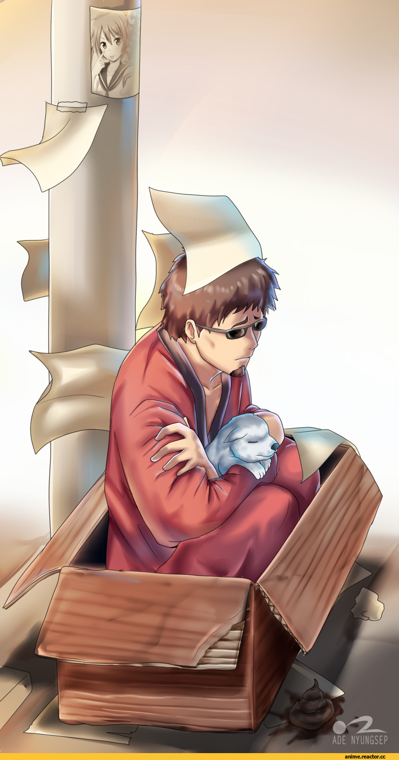 Gintama, hasegawa taizou, crossover, Akebono, Kantai Collection, Anime OST, Anime Art, ade-nyungsep, Anime