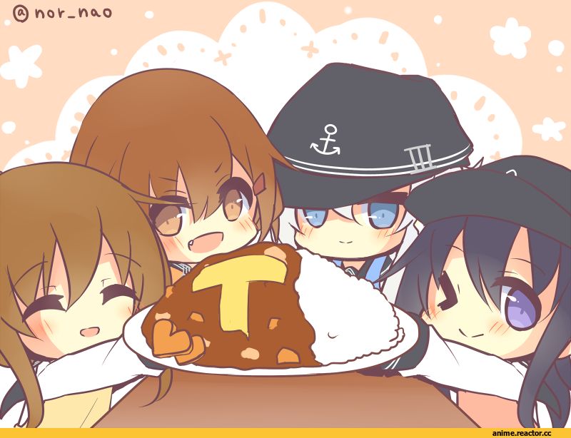 nor nao, Inazuma (Kantai Collection), Kantai Collection, ikazuchi (kantai collection), Hibiki (Kantai Collection), akatsuki (kantai collection), Anime