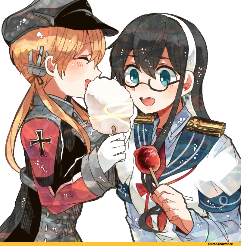itomugi-kun, Anime Art, Ooyodo (Kantai Collection), Kantai Collection, Prinz Eugen (Kantai Collection), Kako (Kantai Collection), Anime
