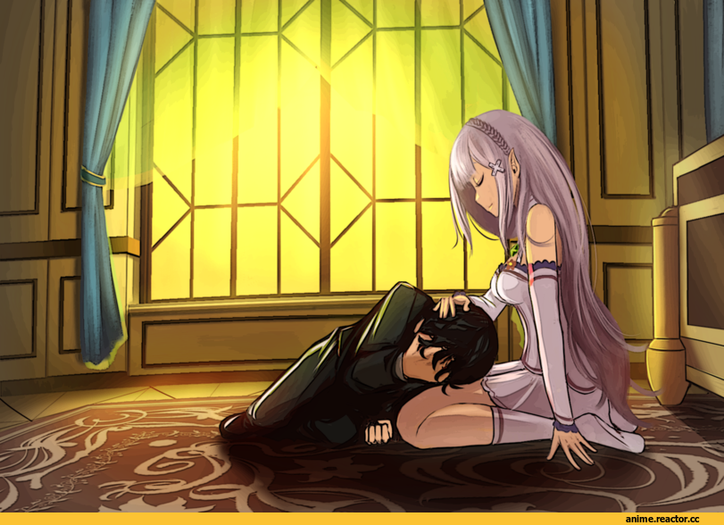 Re Zero Kara Hajimeru Isekai Seikatsu, Emilia (re zero), Natsuki Subaru, saiaahonk, Anime