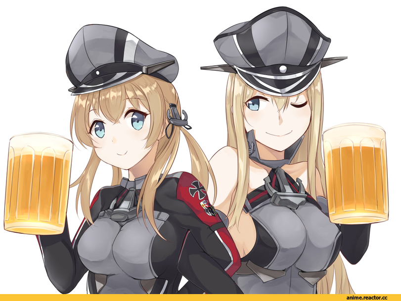 Prinz Eugen, Kantai Collection, Bismarck (Kantai Collection), Ido (Teketeke), Haruna (Kantai Collection), Anime
