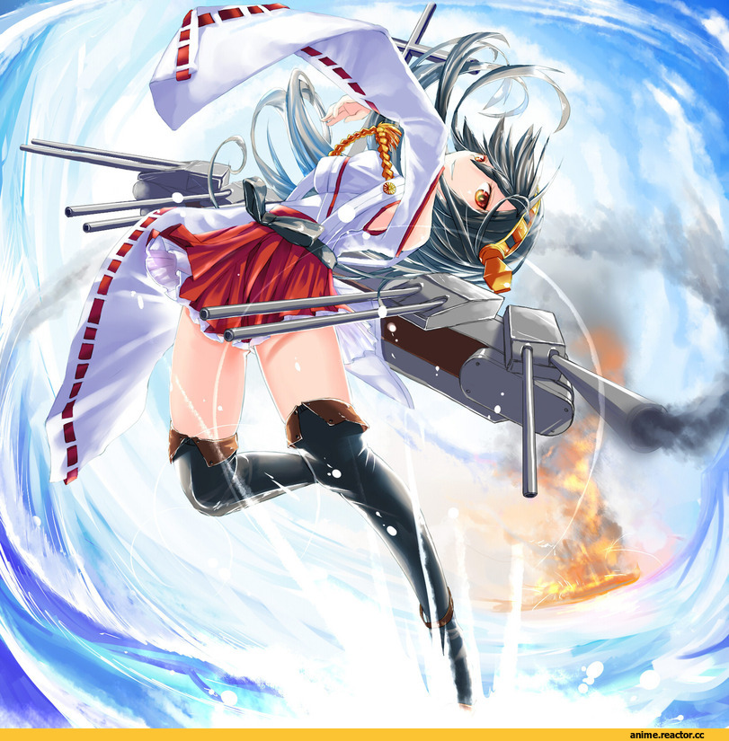 Haruna (Kantai Collection), Kantai Collection, Meth (Emethmeth), Anime Art, Anime