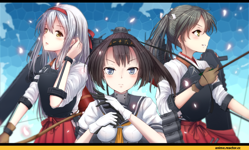 Shoukaku, Kantai Collection, Zuikaku, Akizuki (Kantai Collection), nvkka, Anime