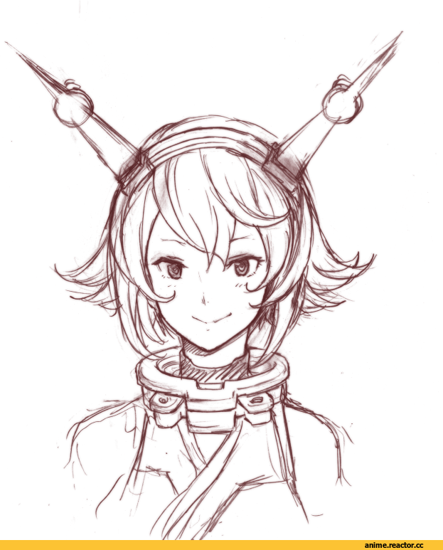 Mutsu (Kantai Collection), Kantai Collection, Monochrome (Anime), Anime Art, watanore, Anime