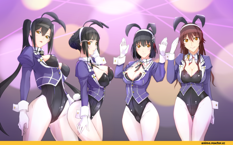 Nachi, Kantai Collection, Myoukou, Haguro, Ashigara (kantai collection), Anime Art, webslinger, Usagimimi, Animal Ears, Anime