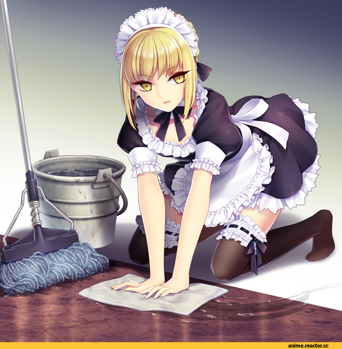 Saber Alter, Fate (series), yeruen, Maid, Anime