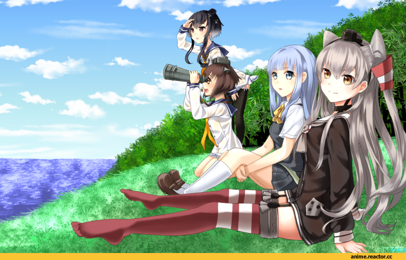 Hatsukaze, Kantai Collection, Yukikaze, Amatsukaze (Kantai Collection), omoomomo, Tokitsukaze (Kantai Collection), Anime