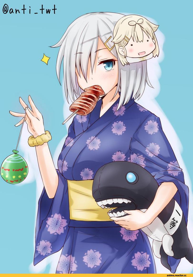 Anti (Untea9), Hamakaze (Kantai Collection), Kantai Collection, I-Class Destroyer, yuudachi (kantai collection), Anime