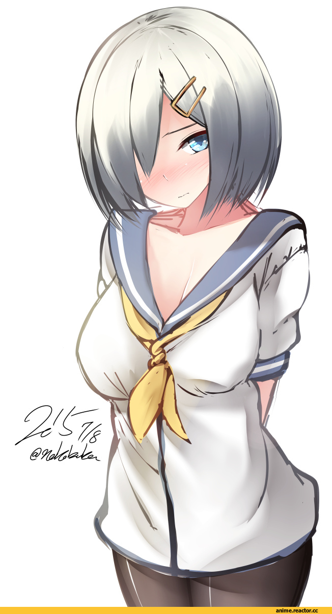 Nekobaka, Anime Art, Hamakaze (Kantai Collection), Kantai Collection, Anime