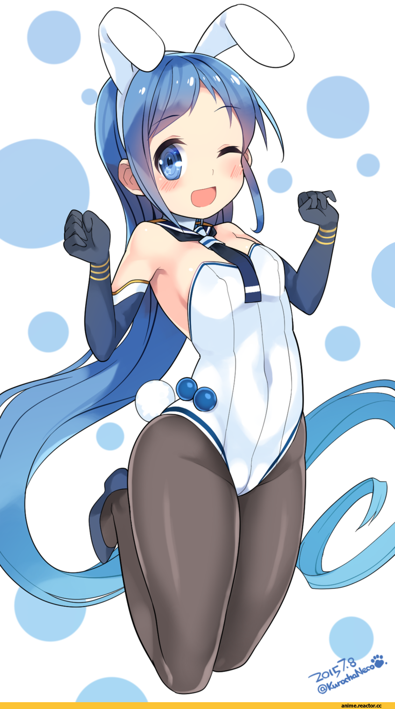 Samidare, Kantai Collection, Anime Ears, kuro chairo no neko, Anime Art, Usagimimi, Anime
