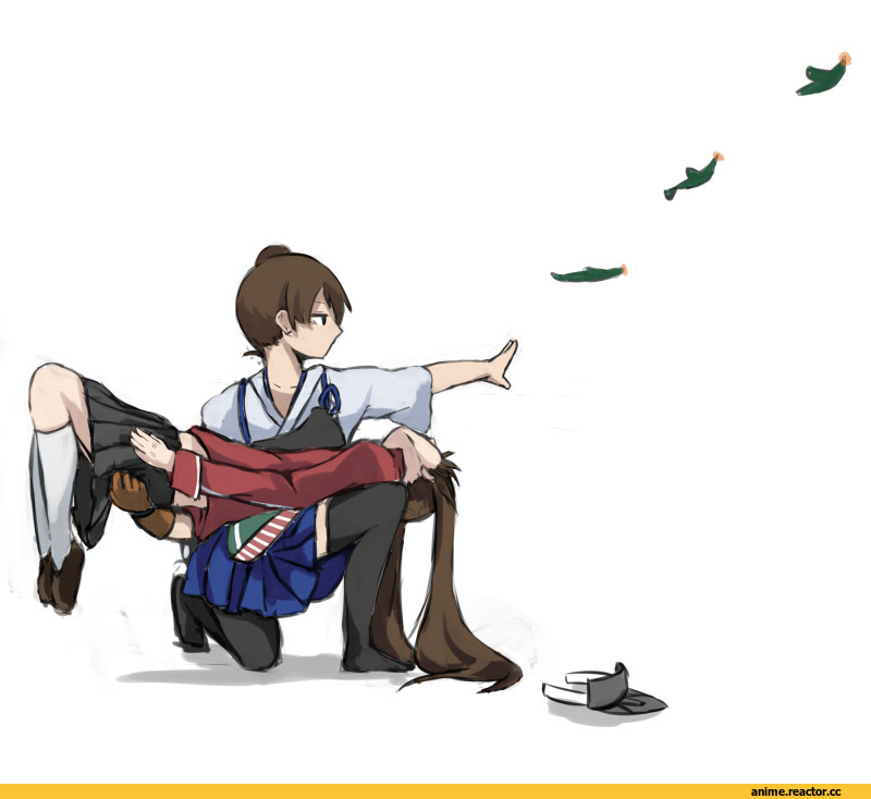 Ryuujou, Kantai Collection, Kaga (Kantai Collection), pocche-ex, Anime