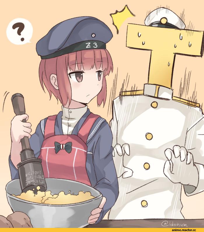 Kantai Collection, Admiral (Kantai Collection), Z3 Max Schultz (Kantai Collection), Ido (Teketeke), Anime