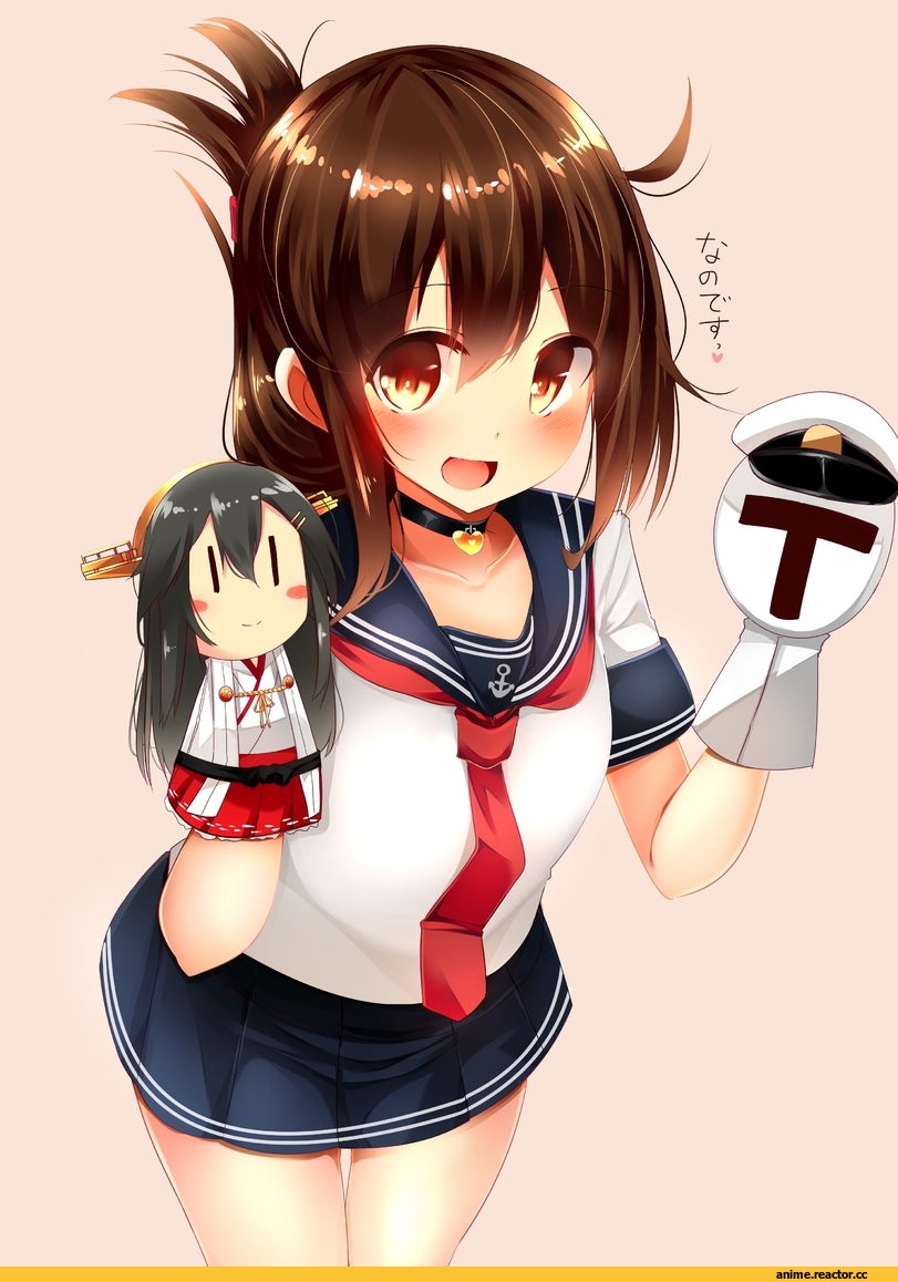 Anime Art, Tsukui Kachou, Kantai Collection, Inazuma (Kantai Collection), Haruna (Kantai Collection), Admiral (Kantai Collection), Anime