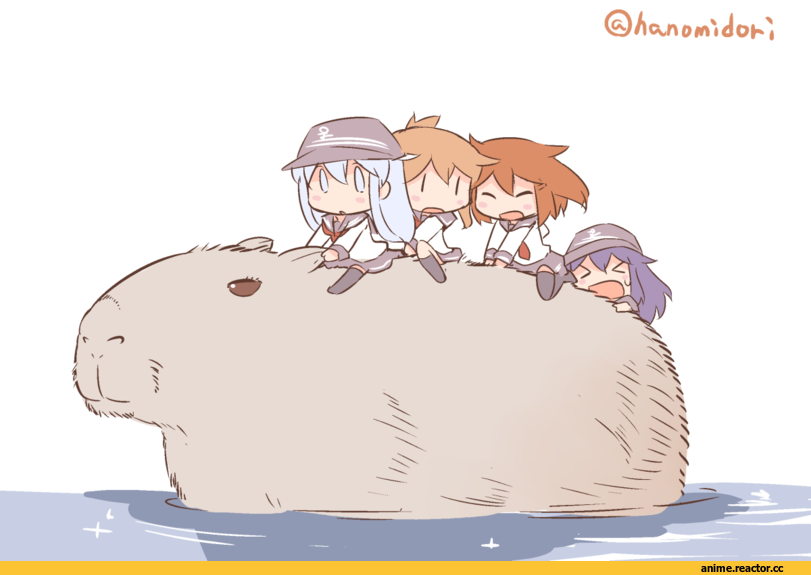 Kantai Collection, Akatsuki, Hibiki (Kantai Collection), Ikazuchi, Inazuma (Kantai Collection), hanomido, Anime