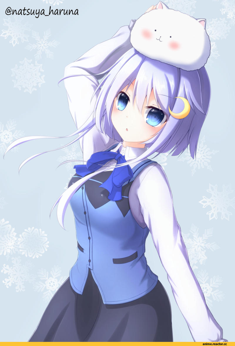 Yayoi (Kantai Collection), Kantai Collection, tippy, Kafuu Chino, natsuya (pucelle), crossover, Gochuumon wa Usagi Desu ka?, Anime