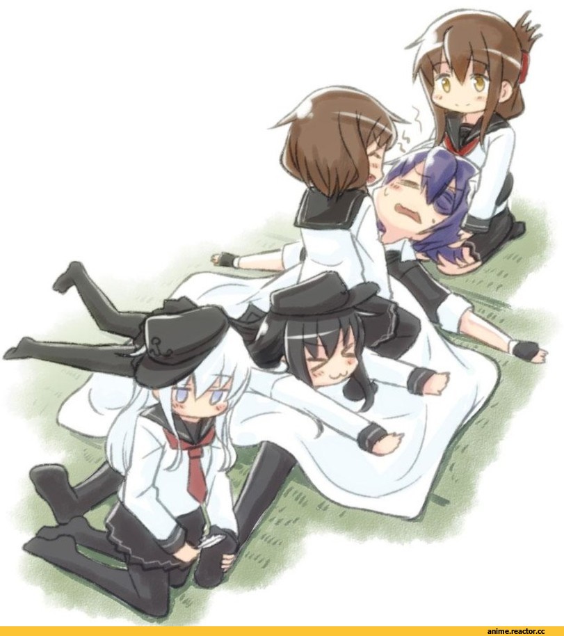 Tenryuu, Kantai Collection, Hibiki (Kantai Collection), akatsuki (kantai collection), ikazuchi (kantai collection), Inazuma (Kantai Collection), Engiyoshi, Anime Art, Anime