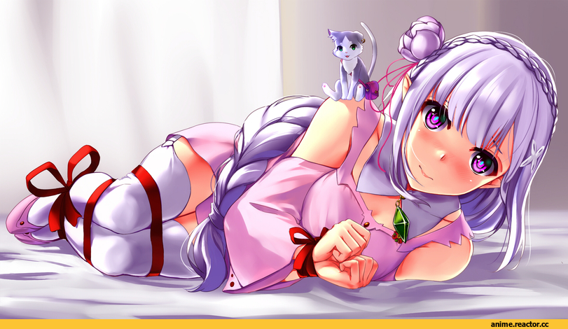 Re Zero Kara Hajimeru Isekai Seikatsu, Emilia (re zero), Pack (re zero), mizuki (mizuki ame), Anime