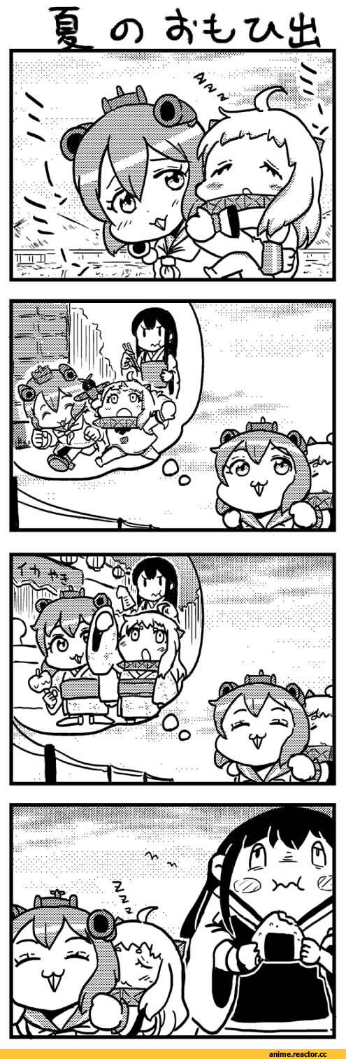 Кантай комиксы, Anime Комиксы, Akagi (Kantai Collection), Kantai Collection, Northern Ocean Hime, Yukikaze (Kantai Collection), 4koma, Anime