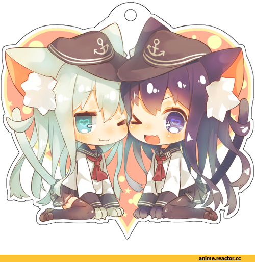 Hibiki (Kantai Collection), Kantai Collection, akatsuki (kantai collection), Anime Ears, neko, suzuho hotaru, Anime