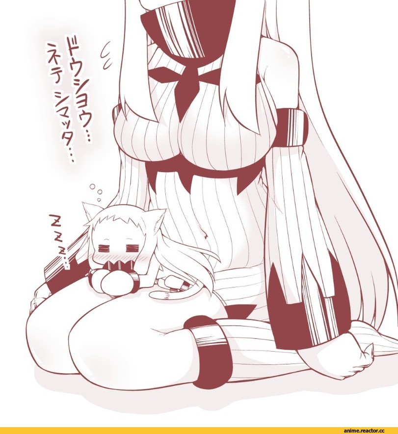Seaport Hime, Kantai Collection, Northern Ocean Hime, nekomimi, Animal Ears, yamato nadeshiko, Monochrome (Anime), Anime Art, Anime