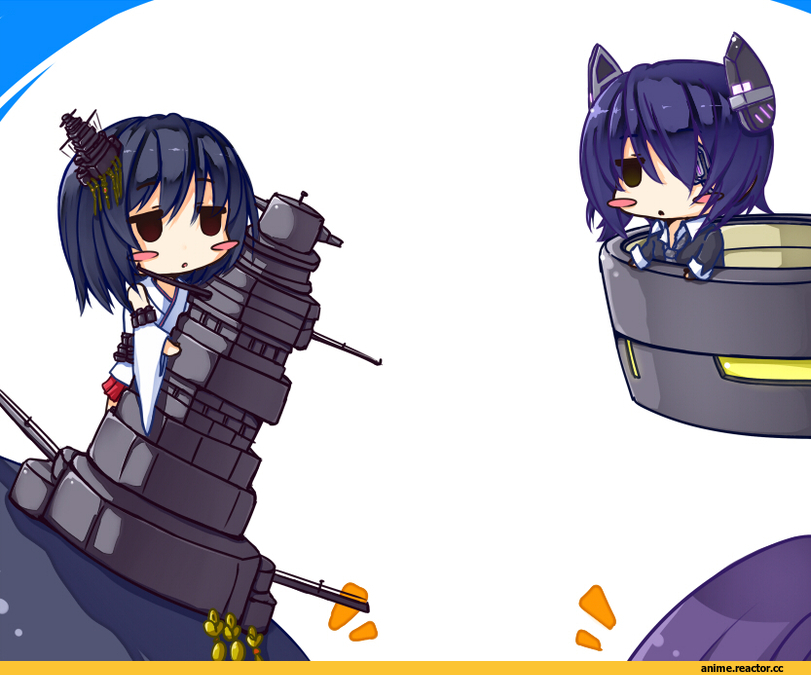 Tatsuta, Kantai Collection, nagi uru, chibi, yamashiro (kantai collection), tenryuu (kantai collection), Fusou, Anime