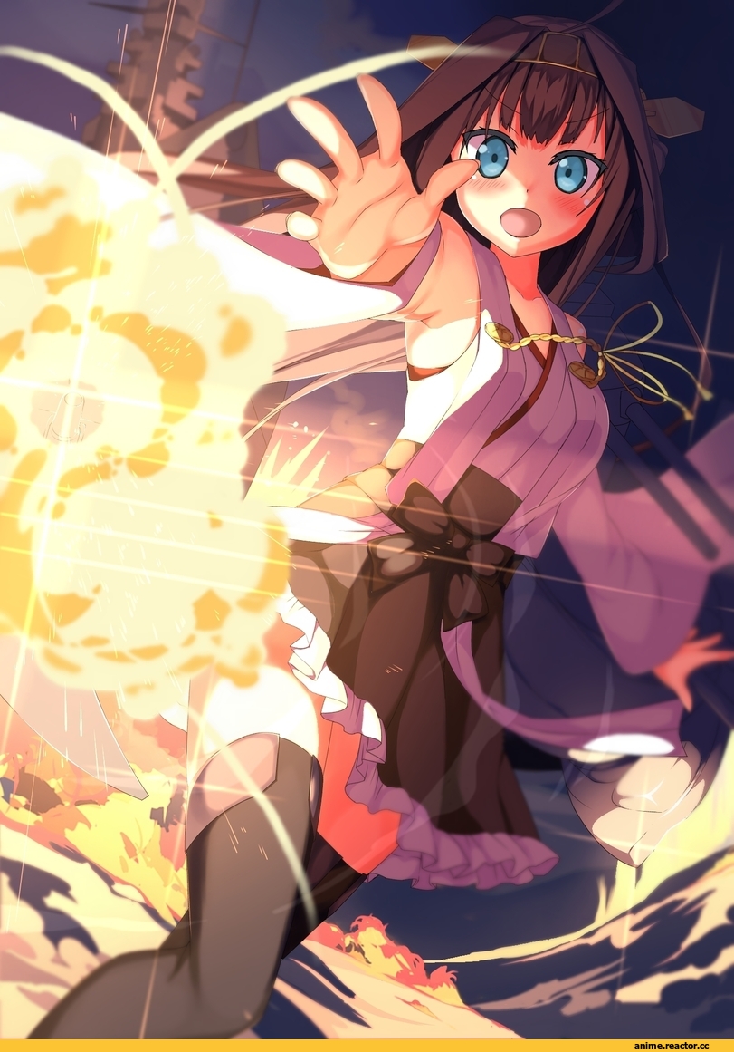 Kongou (Kantai Collection), Kantai Collection, Kawai (Purplrpouni), Anime Art, Anime