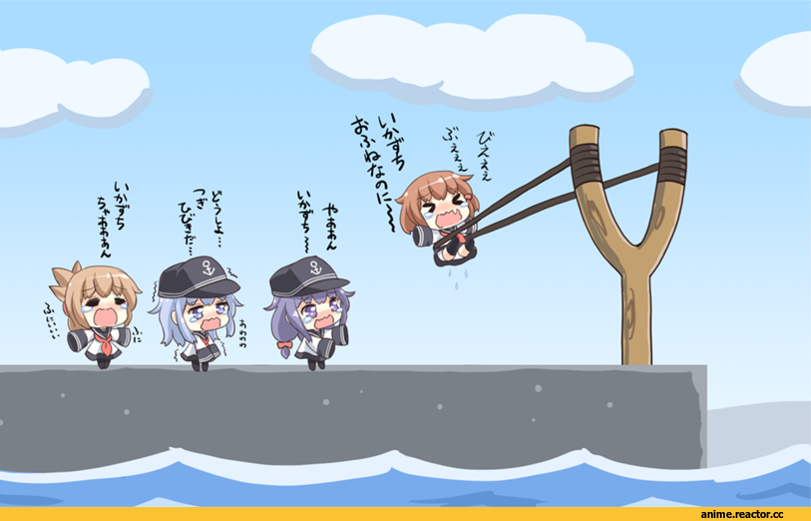 Kantai Collection, Akatsuki, Inazuma (Kantai Collection), Ikazuchi, Hibiki (Kantai Collection), kotanuki 329, Anime