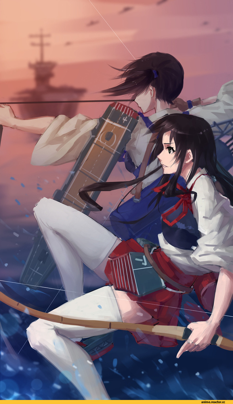 Kaga (Kantai Collection), Kantai Collection, Akagi (Kantai Collection), Anime
