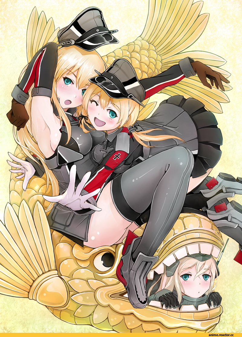 Bismarck (Kantai Collection), Kantai Collection, Prinz Eugen (Kantai Collection), U-511 (Kantai Collection), Anime