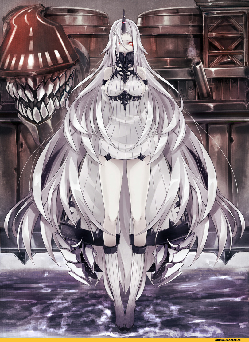 Seaport Hime, Kantai Collection, Anime Art, pokimari, Shinkaisei-kan, Anime