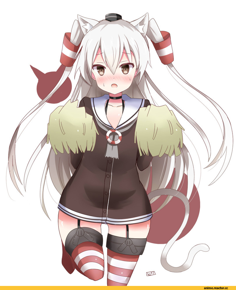 Amatsukaze (Kantai Collection), Kantai Collection, pinoaisu, nekomimi, Animal Ears, Anime