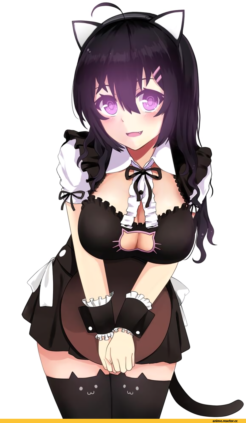 Beifeng Han, miyaura sanshio, neko, Animal Ears, Cat Keyhole Bra, Maid, Anime