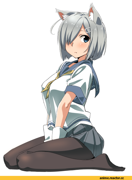 Hamakaze (Kantai Collection), Kantai Collection, chikuishi, nekomimi, Animal Ears, Anime