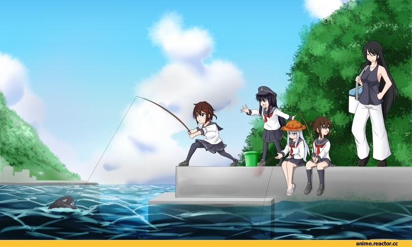 Hibiki (Kantai Collection), Kantai Collection, I-Class Destroyer, ikazuchi (kantai collection), Inazuma (Kantai Collection), nuemamoru eion, Female Admiral (Kantai Collection), akatsuki (kantai collection), Anime